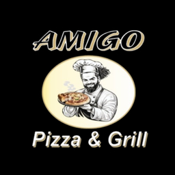 Amigo Pizza & Grill logo.